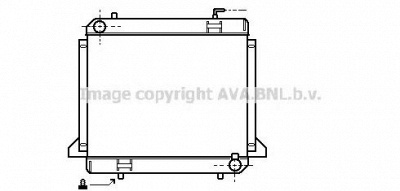 AVA QUALITY COOLING me2180 -  Радиатор, охлаждение двигателя
